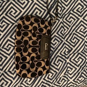 Coach large wristlet
